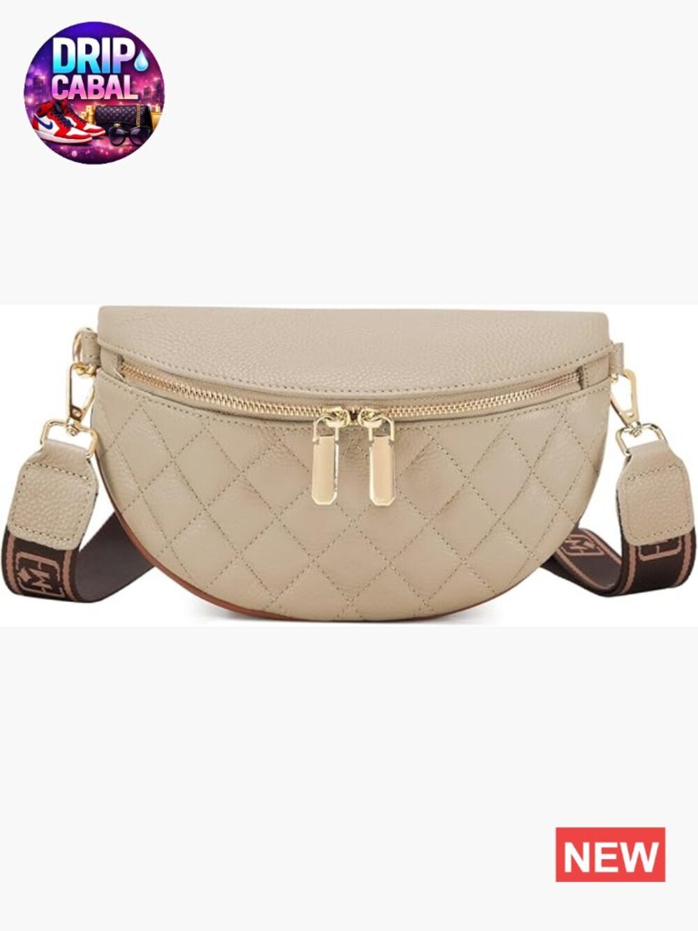 Small Crossbody Sling Bag Leather - Anti Theft Travel Bum Bag